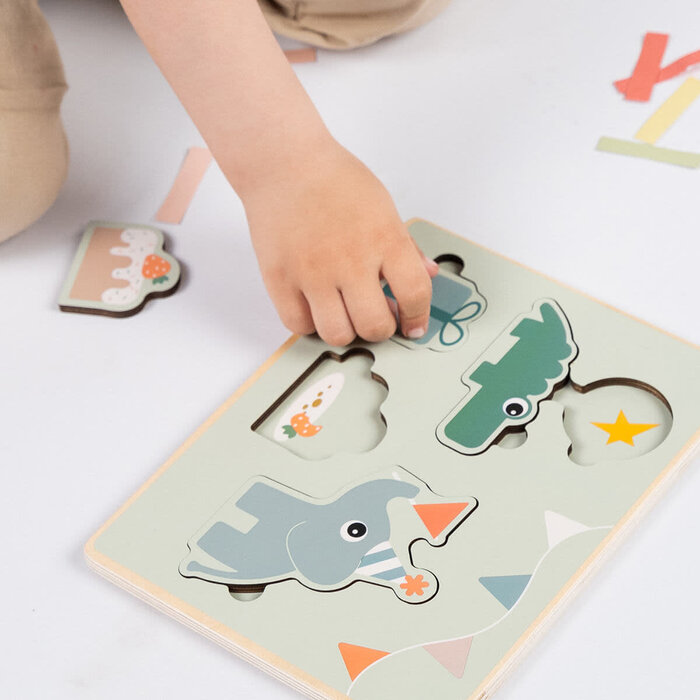 Done by Deer Eerste puzzel Celebration Colour mix