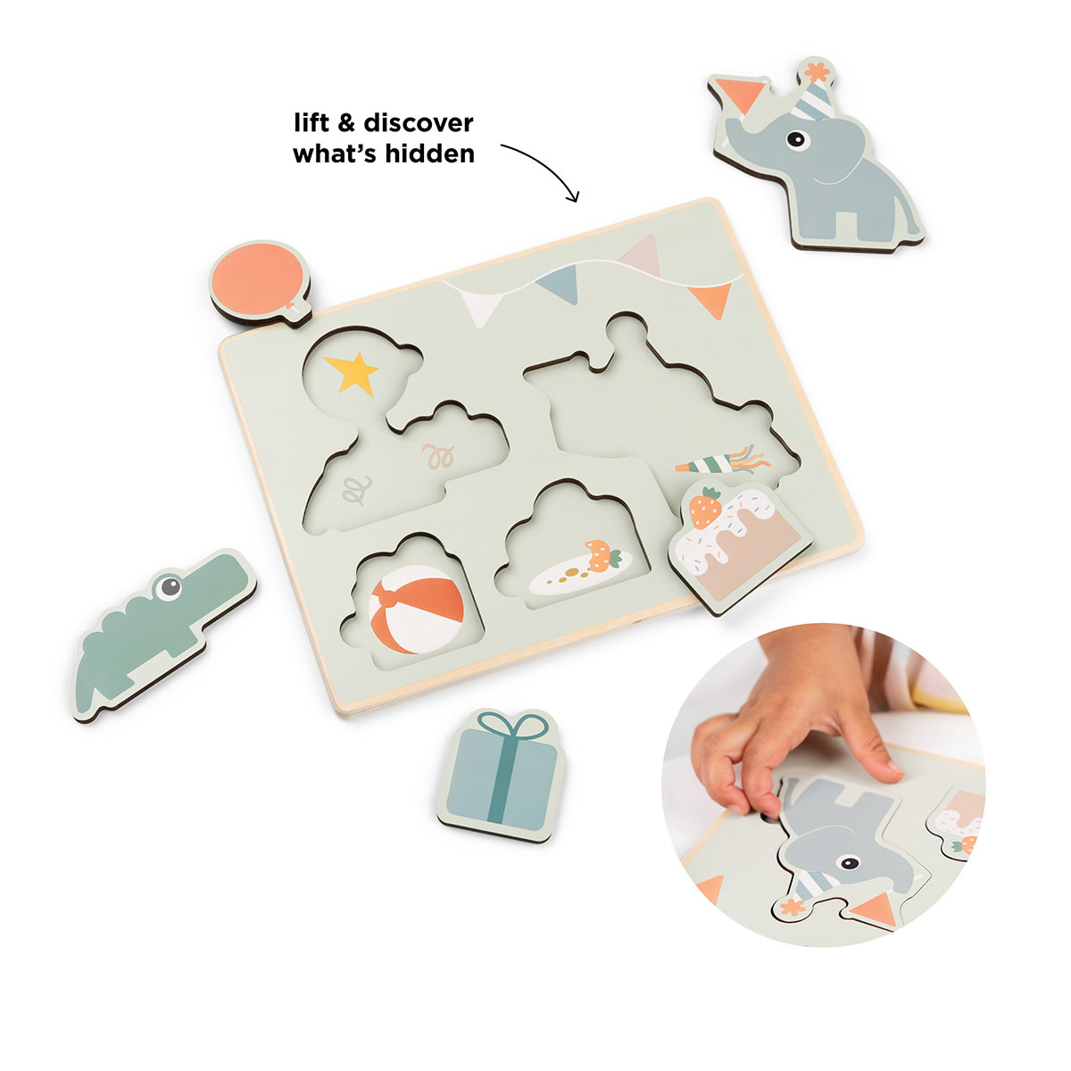 Done by Deer Eerste puzzel Celebration Colour mix