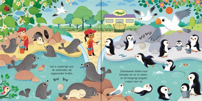 Usborne Geluidsboekjes - Geluiden in de dierentuin