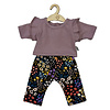 Poppenbroek en -shirt lavender flowers