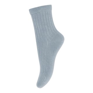 MP Denmark Cotton rib socks Dusty Blue - 1468
