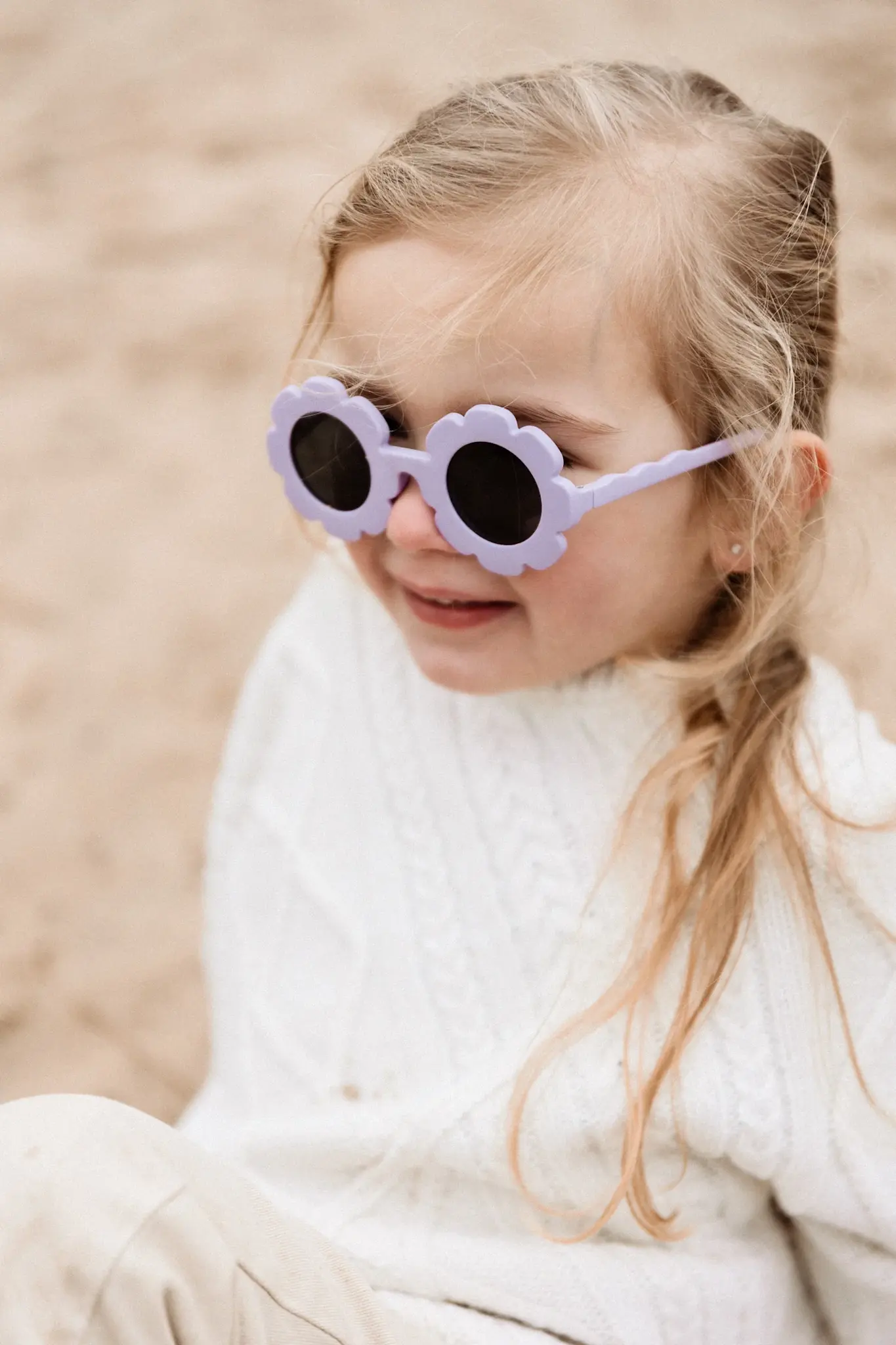 Baby Dutch Zonnebril Flower Lila