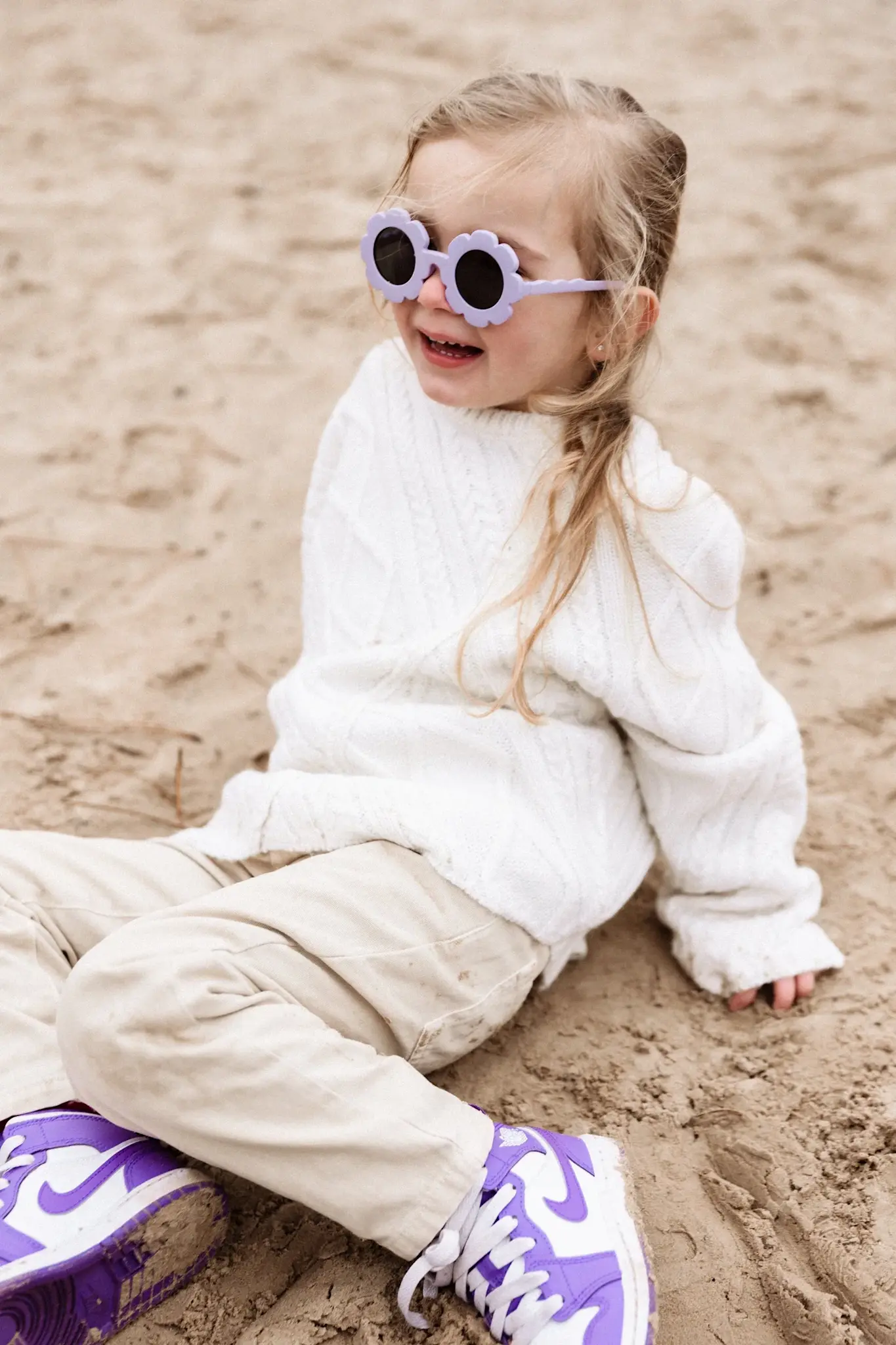 Baby Dutch Zonnebril Flower Lila