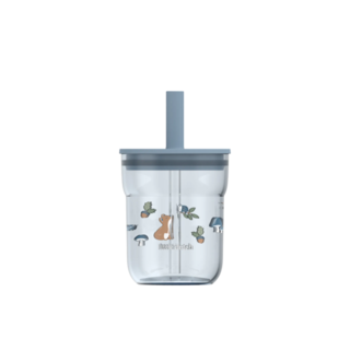 Mepal kinderglas mio 250 ml met rietje - forest friends