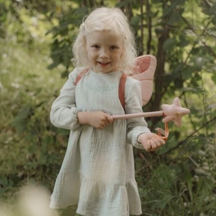 Little Dutch Feeënvleugels en toverstaf - Roze - Fairy Garden