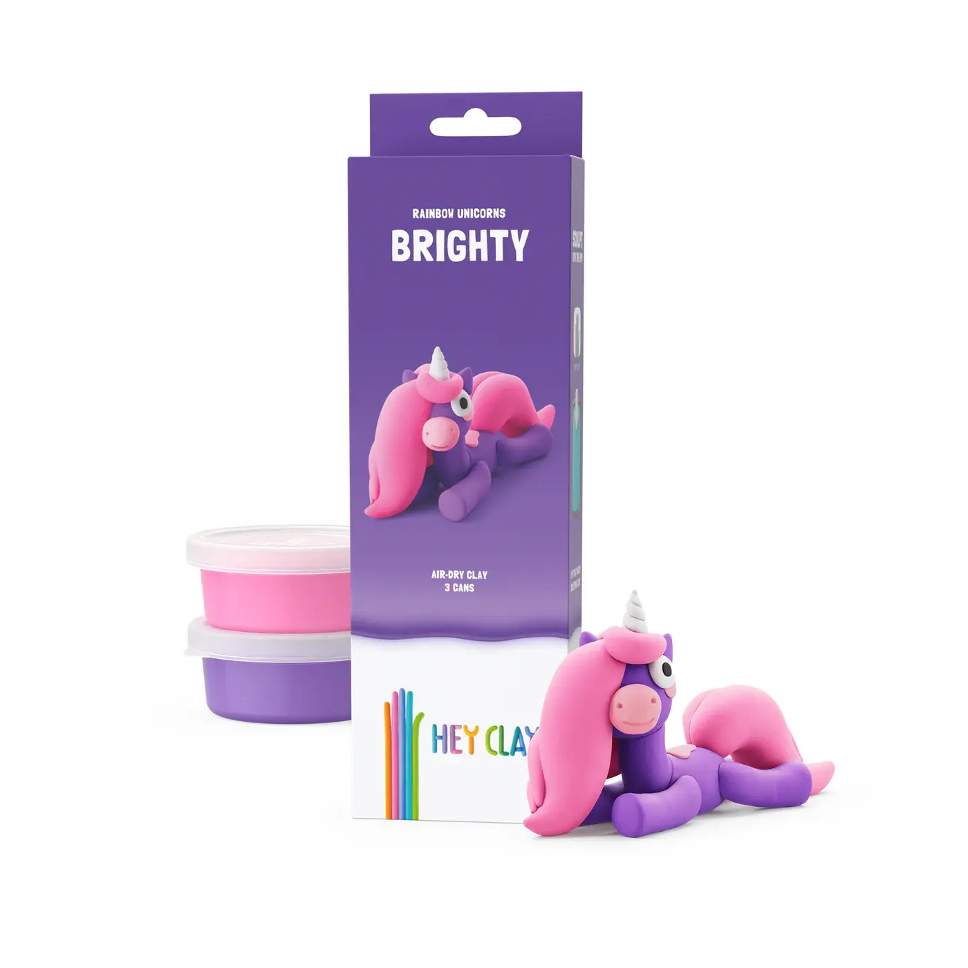 Hey Clay HeyClay - Rainbow Unicorn Brighty