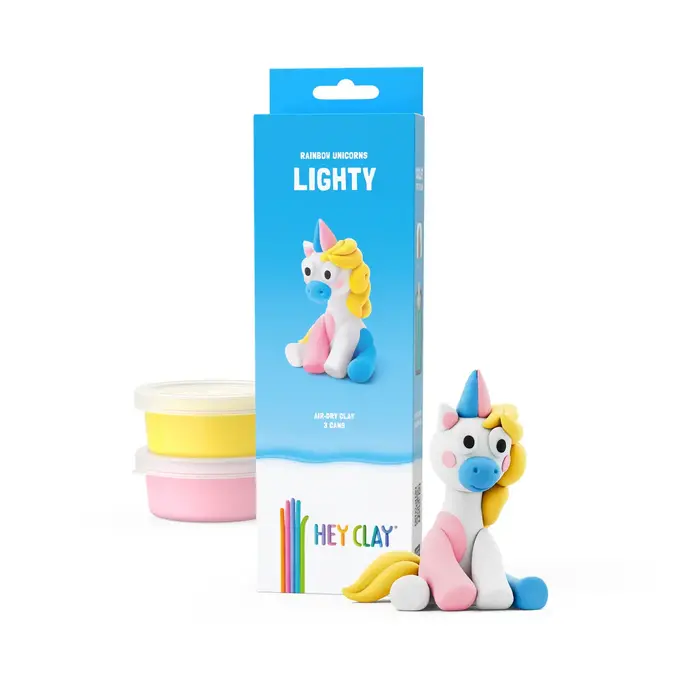 Hey Clay HeyClay - Rainbow Unicorn Lighty