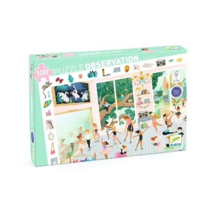 Djeco Zoekpuzzel de dansschool - 100 pcs