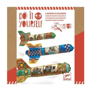 Djeco DIY - Opblaasbare vliegtuigjes