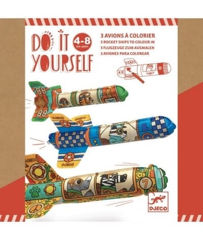 Djeco DIY - Opblaasbare vliegtuigjes