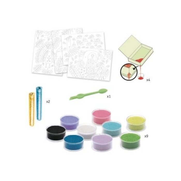 Djeco Art by Numbers - Zand en glitter