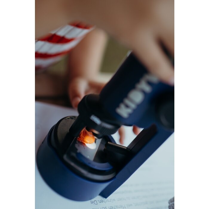 Kidywolf KIDYMICROSCOPE blauwe draagbare microscoop