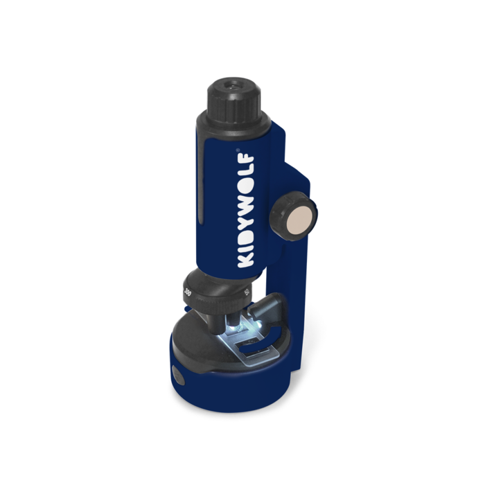 Kidywolf KIDYMICROSCOPE blauwe draagbare microscoop
