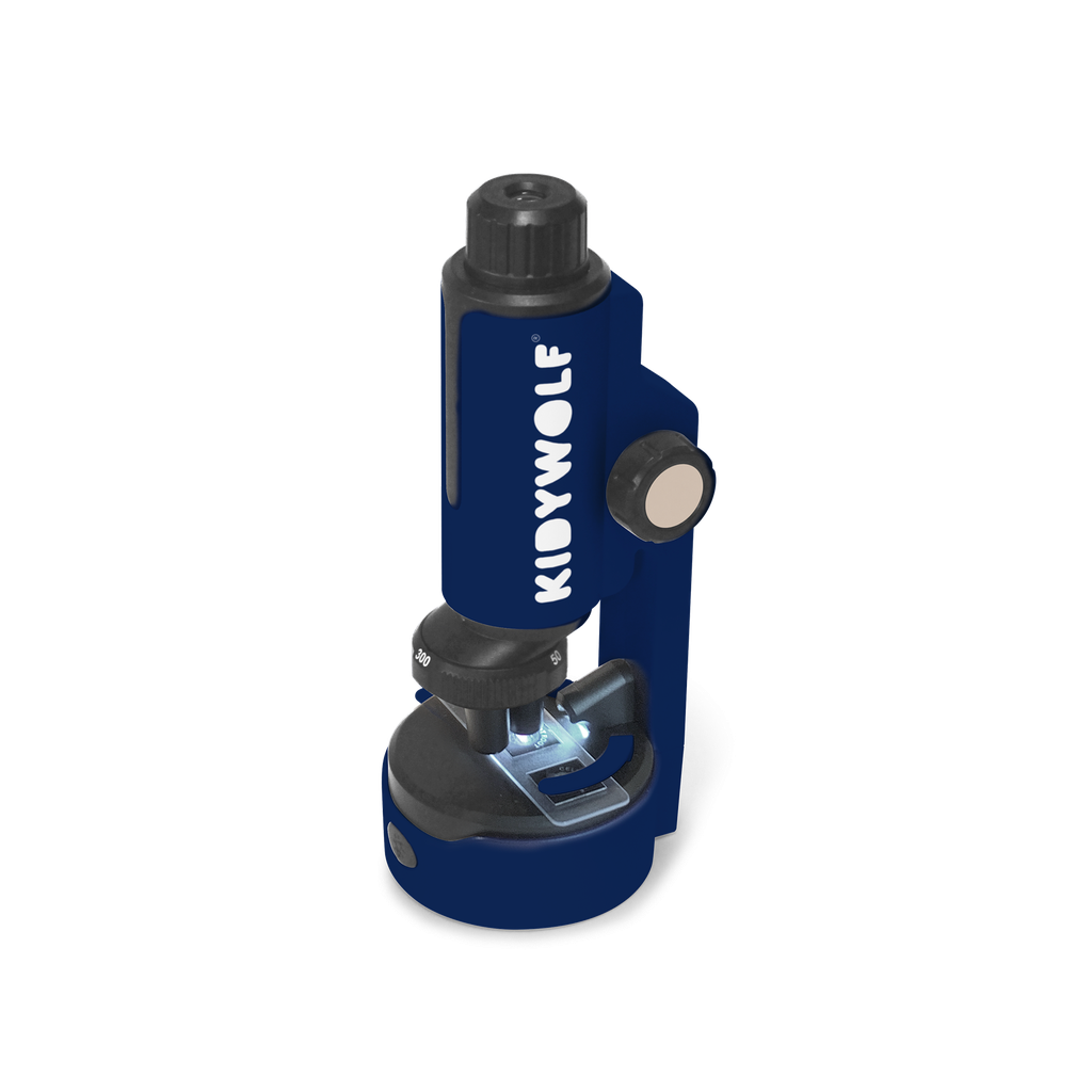 Kidywolf KIDYMICROSCOPE blauwe draagbare microscoop
