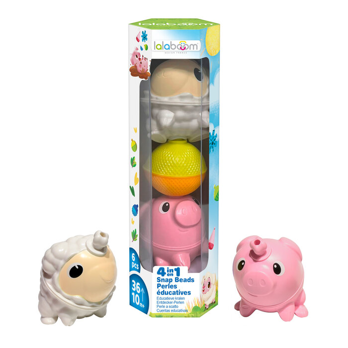 Lalaboom Lalaboom - Set dieren (6 st) Schaap en Varken