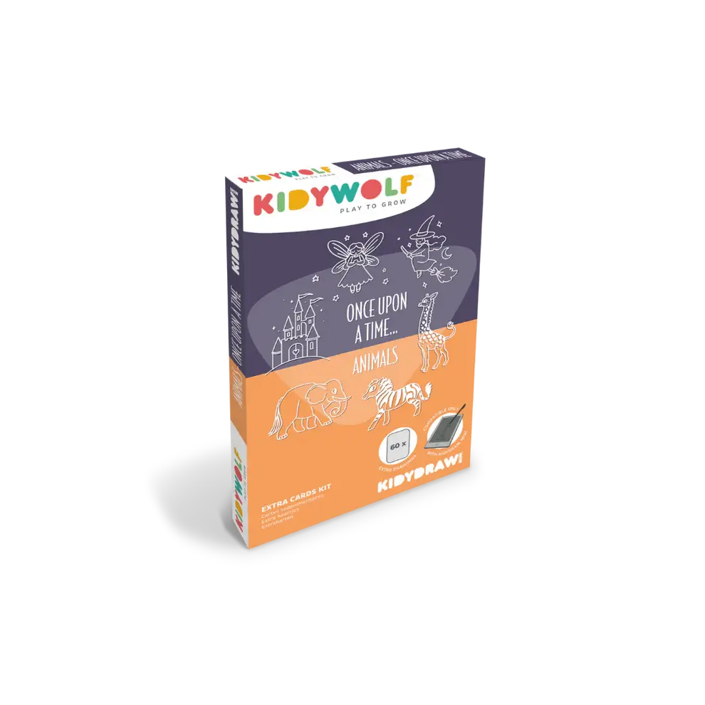 Kidywolf REFIL KIDYDRAW- MINI tekeningen "Er was eens" en "dieren"