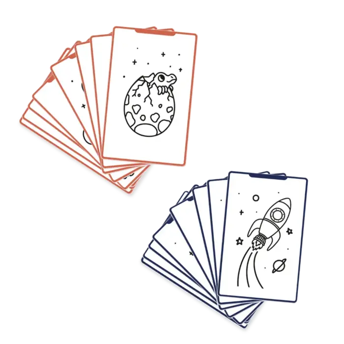 Kidywolf REFIL KIDYDRAW- MINI tekeningen "dinosaurussen" en "sterrenstelsel"