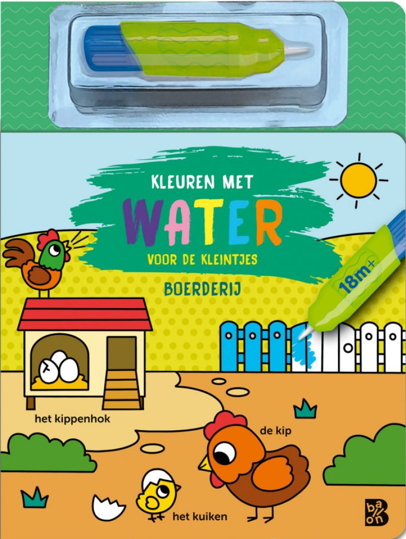 Kleuren met water voor de kleintjes - Boerderij