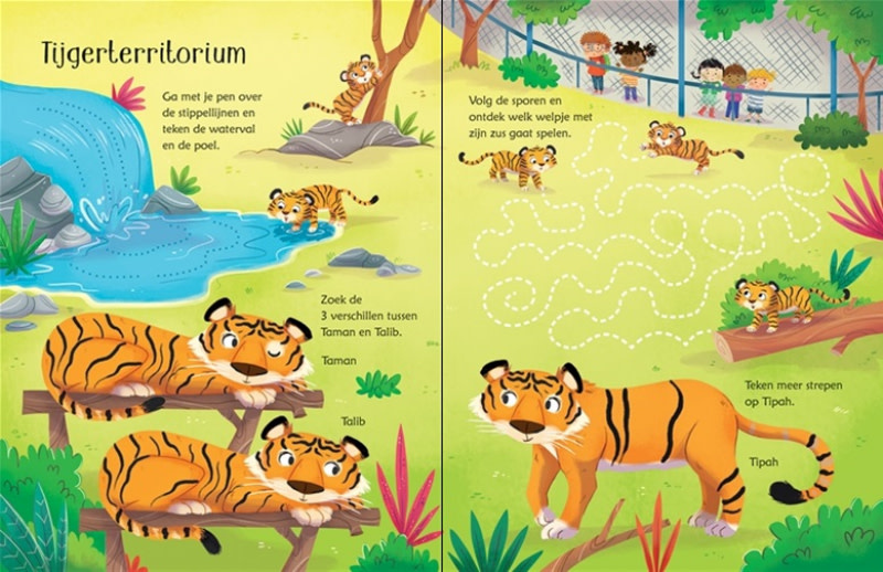 Uitwisboek - Dierentuinspelletjes