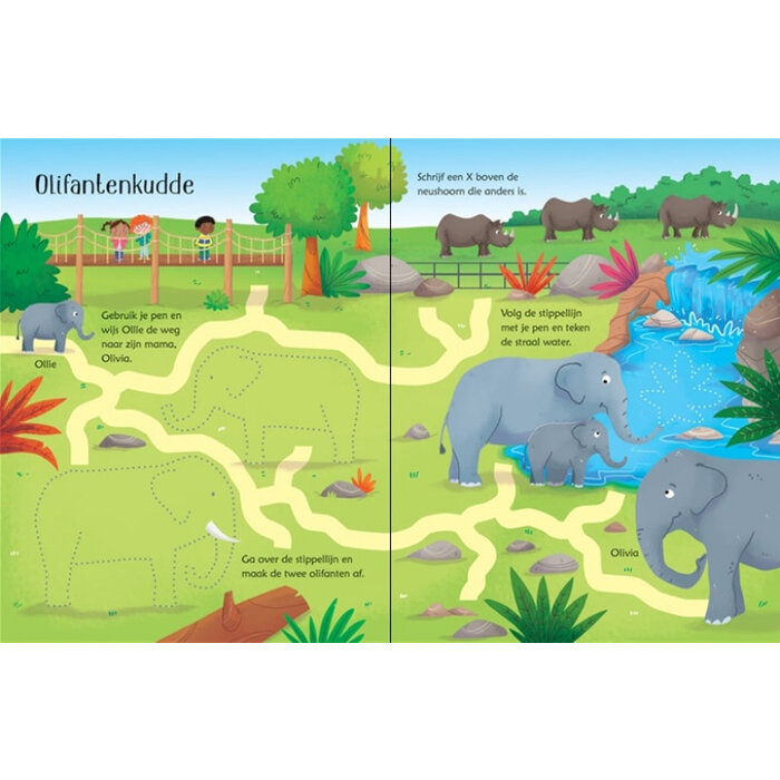 Uitwisboek - Dierentuinspelletjes