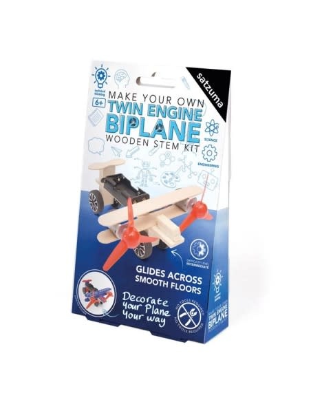Satzuma Satzuma - STEM - Make Your Own Twin Engine Biplane