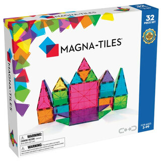 Magna-Tiles MAGNA-TILES® Clear Colors 32 Piece Set