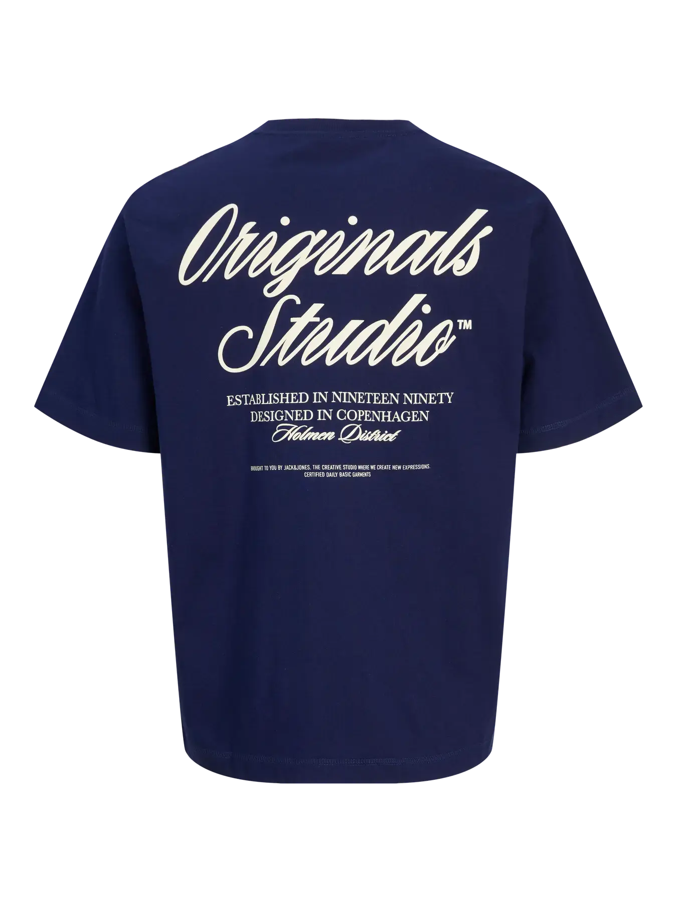 Jack & Jones JORNORREBRO TYPO TEE SS CREW NECK MNI Ocean Cavern