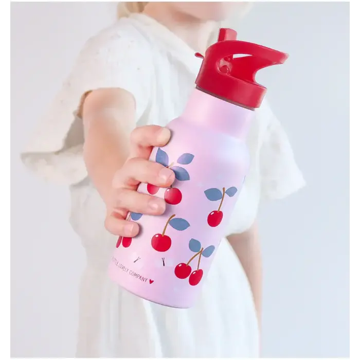 A Little Lovely Company RVS drinkfles: Kersen
