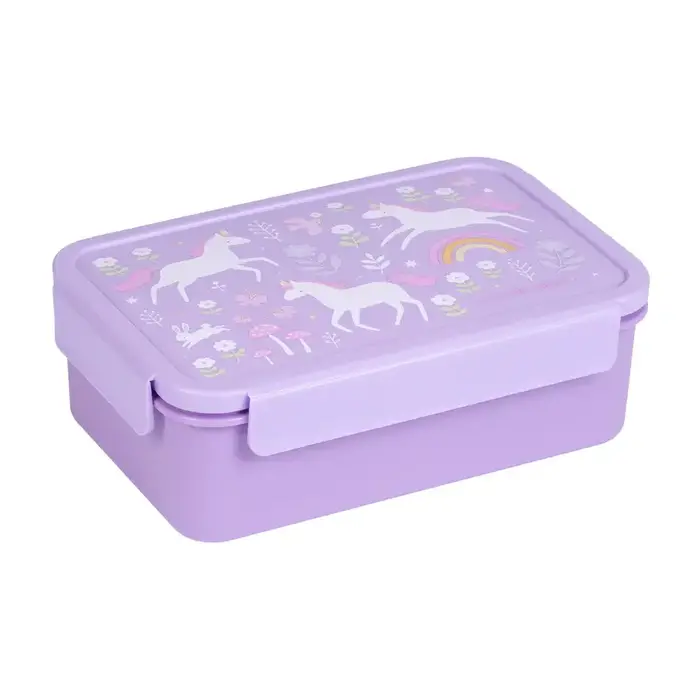 A Little Lovely Company Bento lunch box: Unicorn Dreams