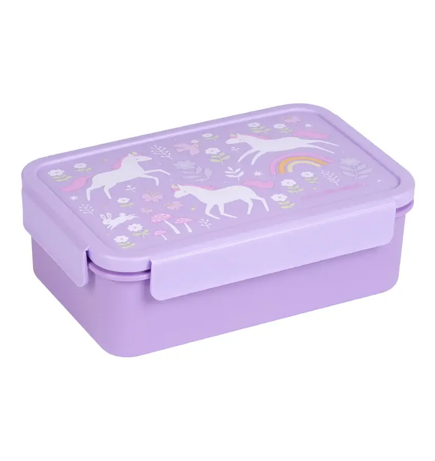 A Little Lovely Company Bento lunch box: Unicorn Dreams