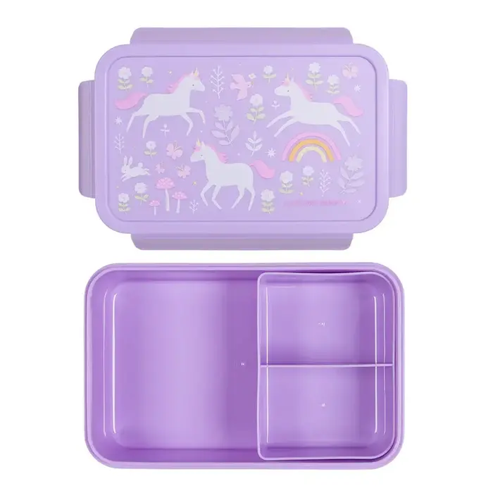 A Little Lovely Company Bento lunch box: Unicorn Dreams
