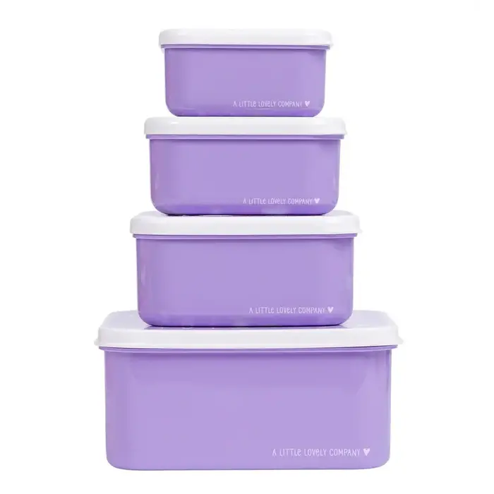 A Little Lovely Company Lunch & snack box set: Unicorn Dreams
