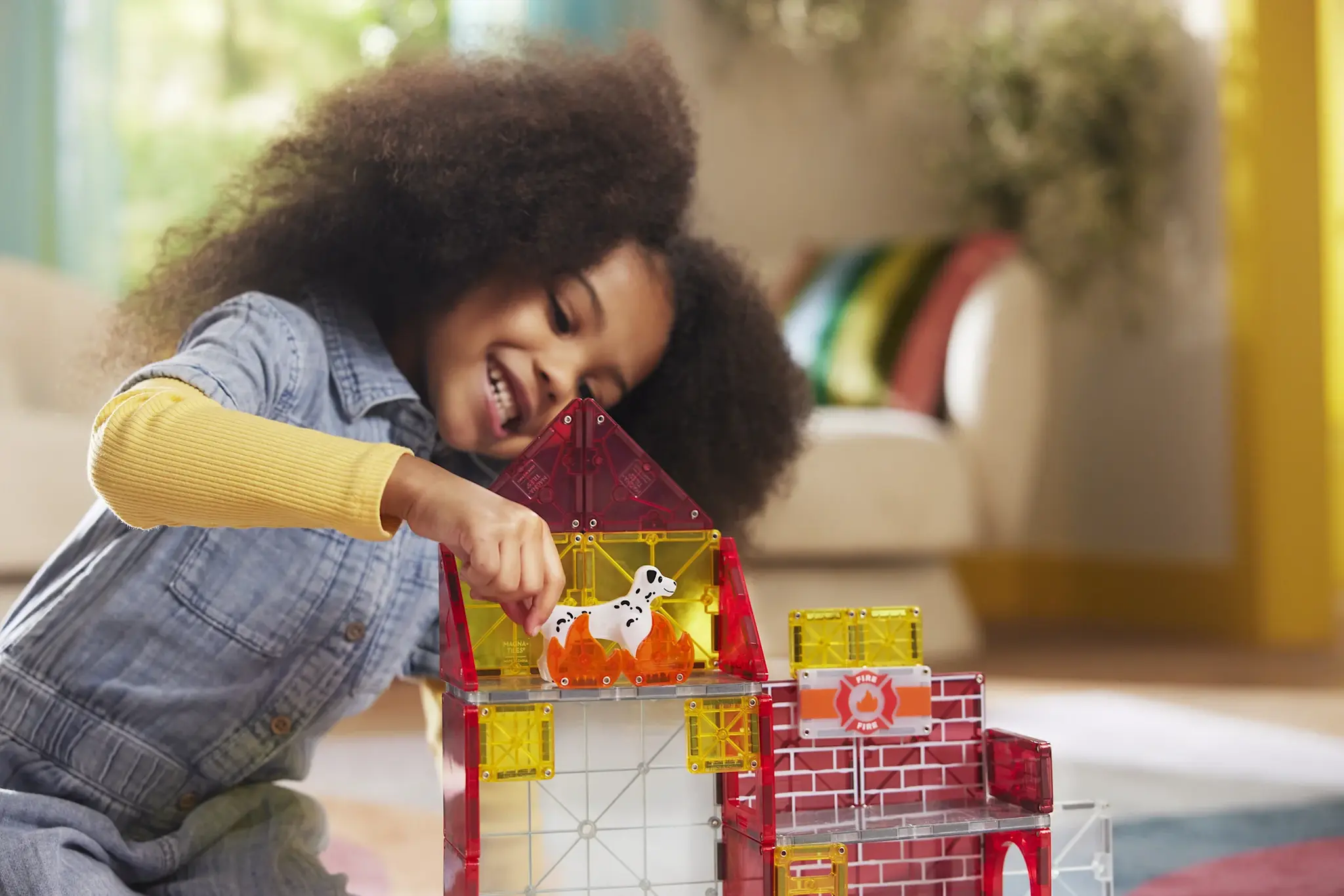 Magna-Tiles MAGNA-TILES - Fire Station 50-Piece Set