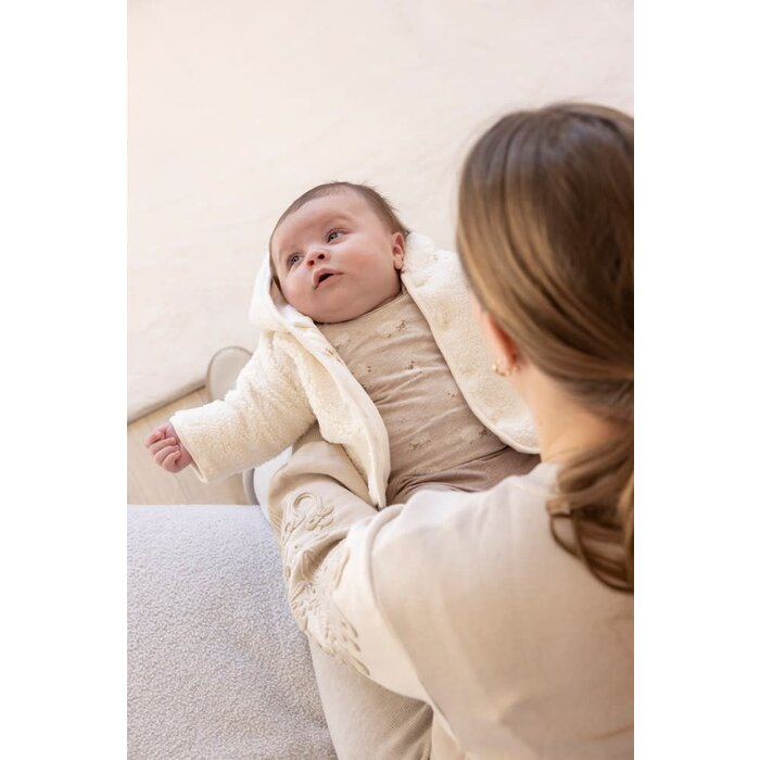 Feetje Longsleeve AOP Taupe melange - Sleepy Sheepy