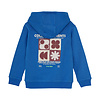 Hoodie Backprint Dusty Kobalt