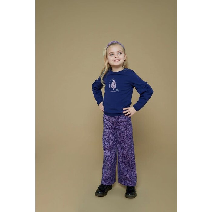 Jubel Flared broek AOP l.Lila - Wild Soul