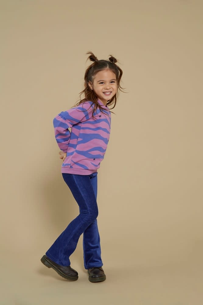 Jubel Flared broek velours rib Indigo - Wild Soul