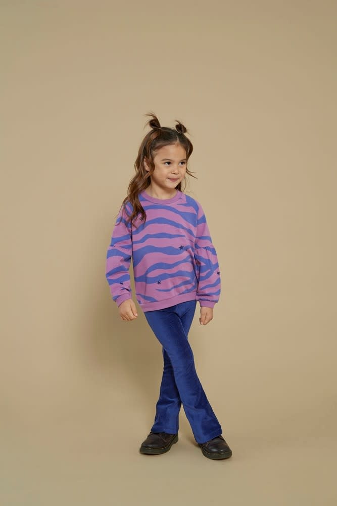 Jubel Flared broek velours rib Indigo - Wild Soul