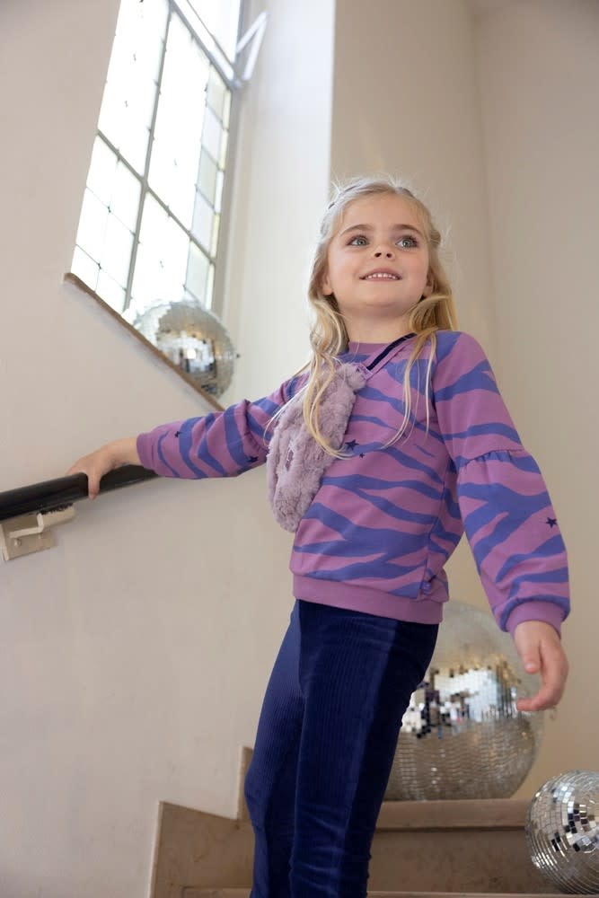 Jubel Flared broek velours rib Indigo - Wild Soul