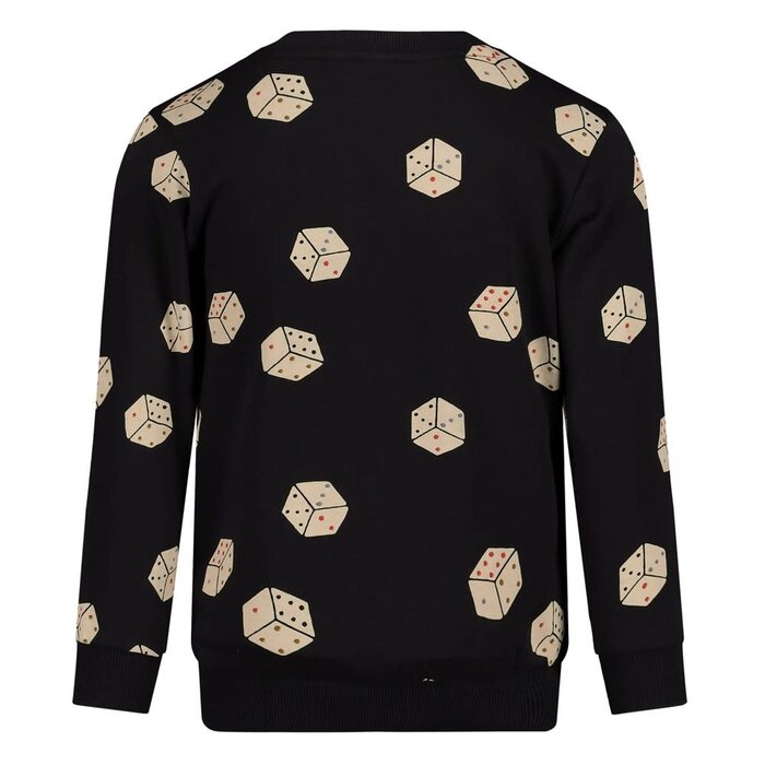 Sturdy Sweater AOP Zwart - Couch Club