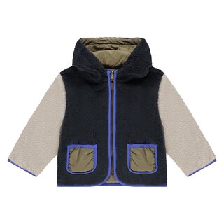 Babyface baby boys teddy jacket reversible ARMY