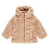 baby girls fake fur jacket nude