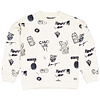SWEATER QW251HAGAR AOP White Sketch