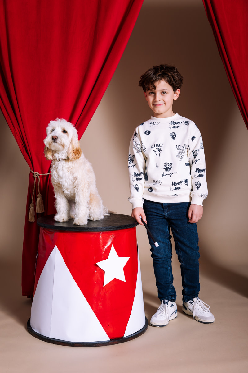 Quapi SWEATER QW251HAGAR AOP White Sketch