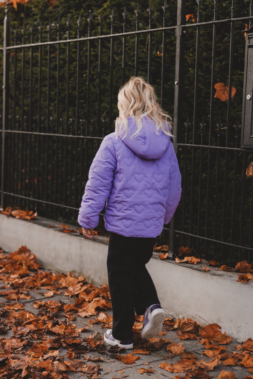 Looxs Little quilted hearts outerwear jack BRIGHT LILAC