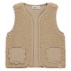 baby girls teddy gilet nude