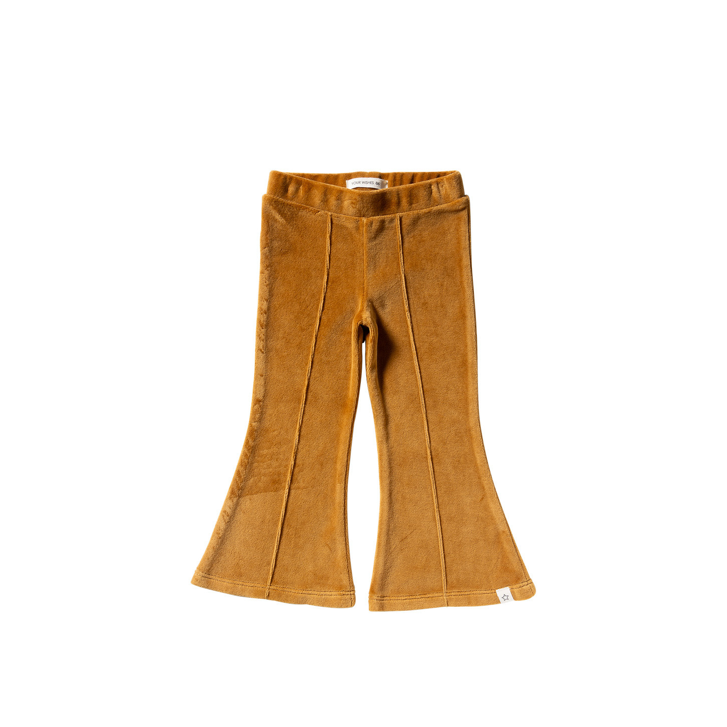 Your Wishes Velvet Jersey | Flared Legging Bone Brown