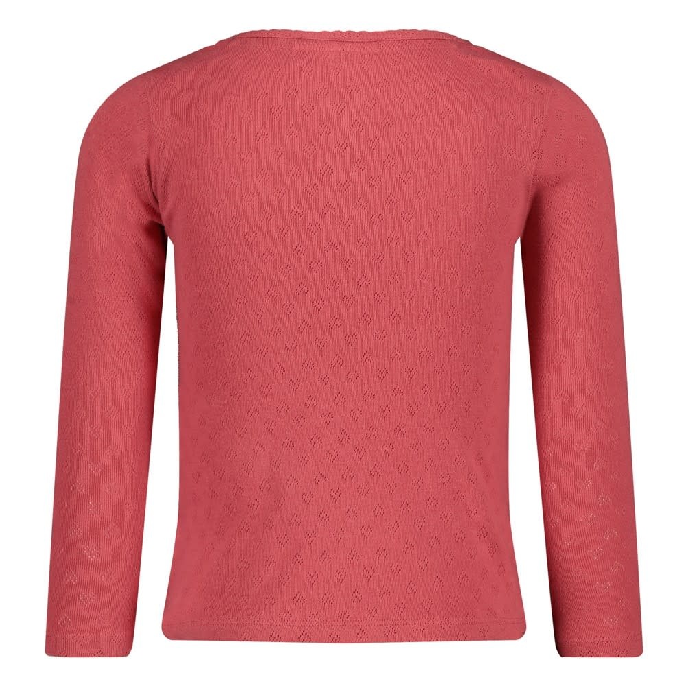 Jubel Longsleeve ajour rib Roze - Queen Of Hearts