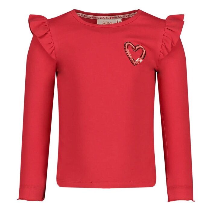 Jubel Longsleeve Rood - Queen Of Hearts