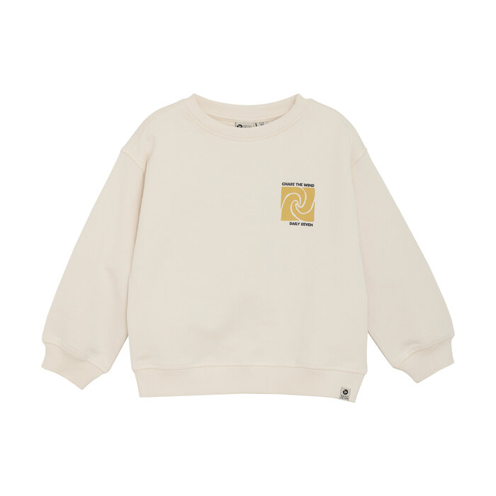Daily7 Oversized Sweater Backprint Sandshell